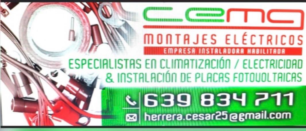 CEMA Montajes Eléctricos, especialistas en climatización, electricidad e instalación de placas fotovoltaicas